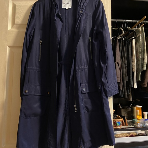 Navy spring hooded jacket - Picture 2 of 3